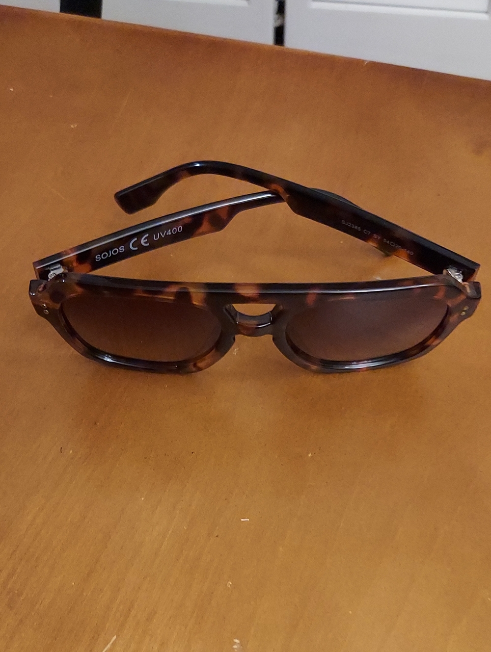 SOJOS UV400 Tortoiseshell Sunglasses - Brown Lenses